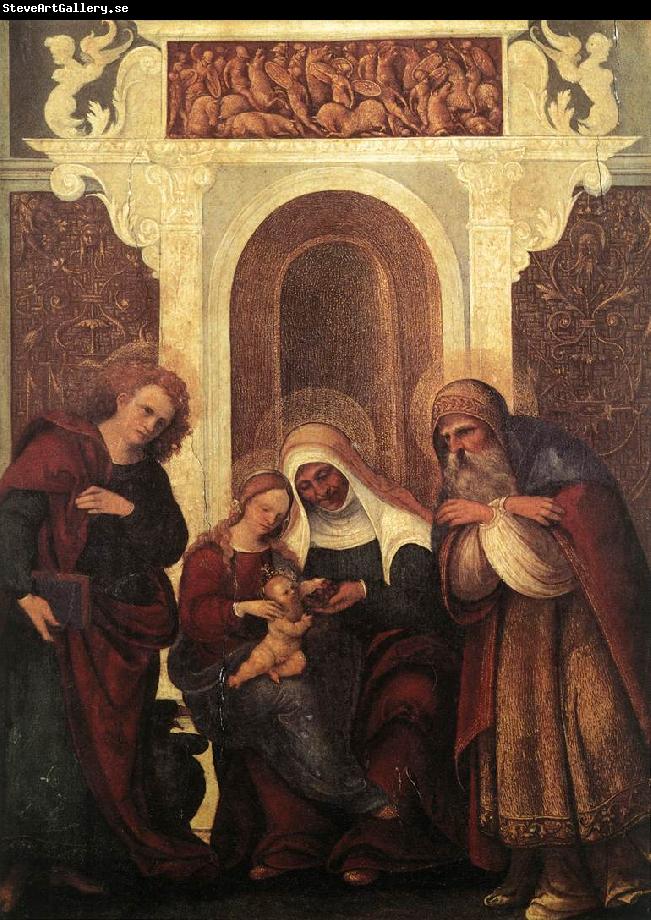 MAZZOLINO, Ludovico Madonna and Child with Saints gw
